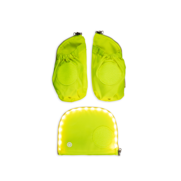 Ergobag Fluo LED Seitentaschen Zip-Set (gelb)