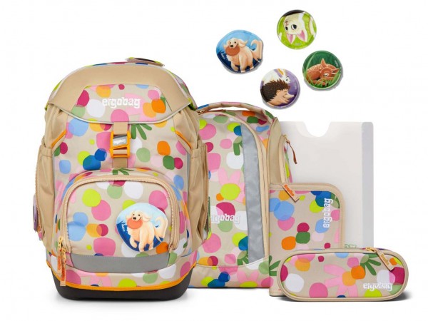 Ergobag Pack Schulrucksack Set 6-teilig Flower PowBär 2025