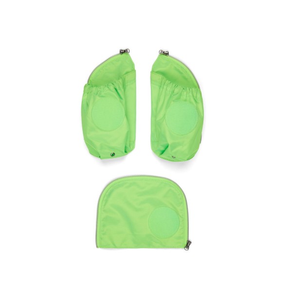 Ergobag Seitentaschen Zip-Sicherheitsset 3-teilig (Grün)