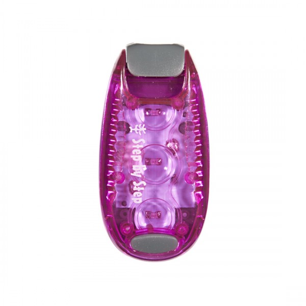 Step by Step LED Sicherheitsklemmleuchte pink