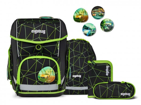 Ergobag Cubo Schulranzenset 5tlg. CyBär Race 2025