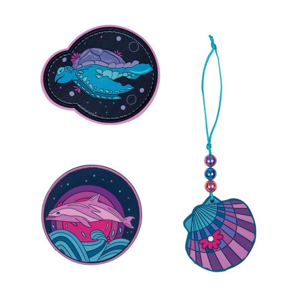 DerDieDas Buttons 3-teilig Deep Ocean