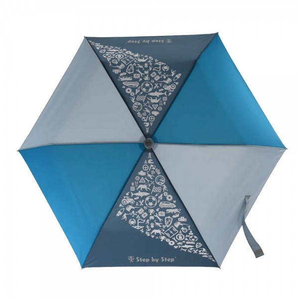 Step by Step Kinder Regenschirm Blue mit Magic Rain Effekt