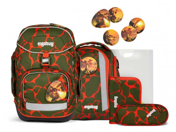 Ergobag Pack Schulrucksack Set 6-teilig FeuerspeiBär