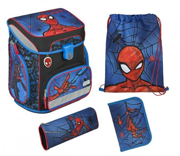Scooli EasyFit Schulranzen Set 5tlg. Spider-Man